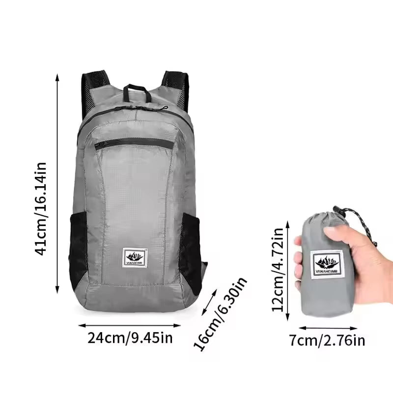Seastyle Ultra Light Outdoor Backpack Convenient Storage Bag Waterproof and Foldable Backpack Storage Bag
