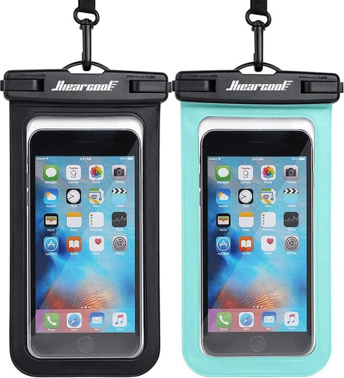 Waterproof Phone Pouch, IPX8 Waterproof Phone Case for Iphone 17/16/15/14 Pro Max, Cell Phone Dry Bag for Beach & Cruise Essentials, Touch Screen, Lanyard Included, 2 Pack (Fits up to 8.9”)